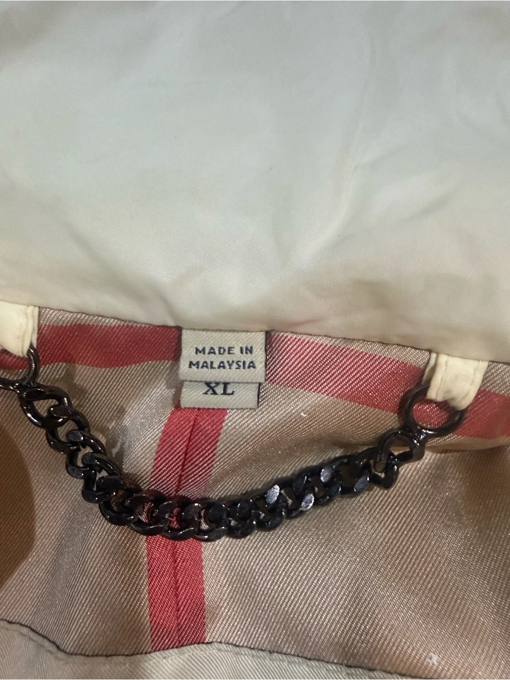 Burberry White Cream Belted Trench Coat with Zip Pockets - Picture 7 of 16